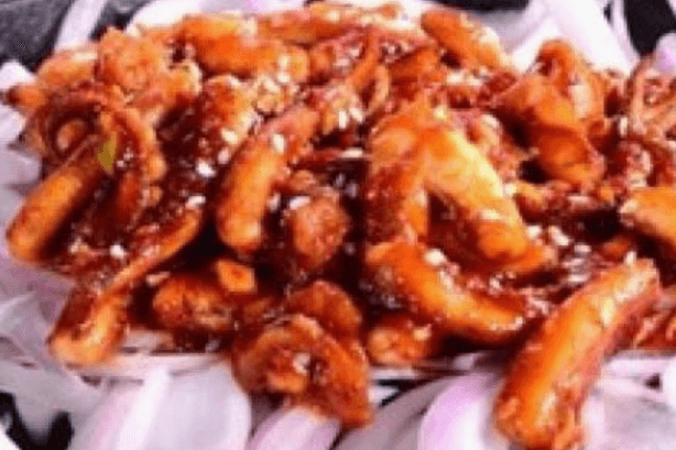 Night Market Sizzling Squid Tentacles 夜市鐵板魷魚鬚