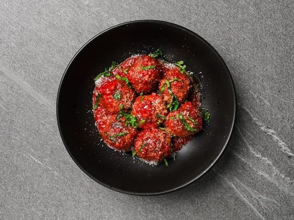 Meatballs + Focaccia