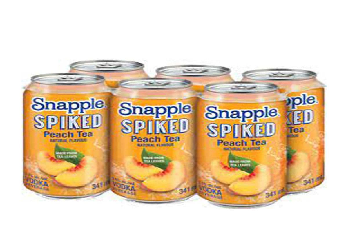 SNAPPLE SPIKED PEACH TEA VODKA 6X341ML (6 x 341ML)