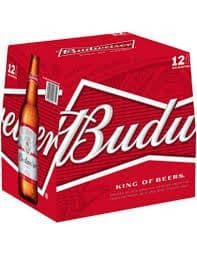 BUDWEISER 12 BOTTLE (12 x 341ml)