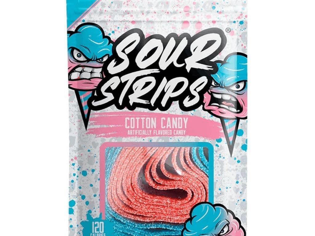 Sour Strips (96g) - COTTON CANDY