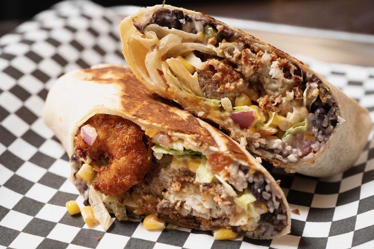 Crunchy Fried Shrimp Burrito
