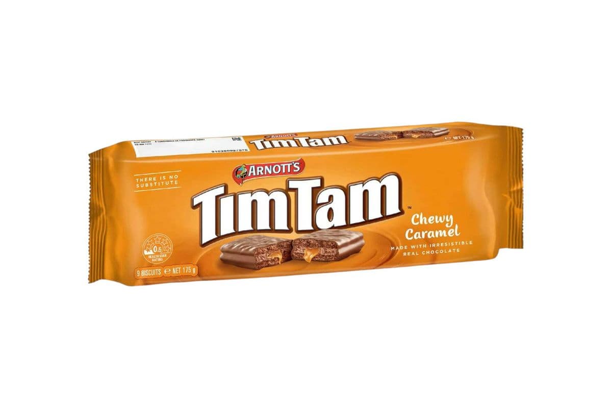 Tim Tam Chewy Caramel Biscuits (200g) (200g) (190 Cal)