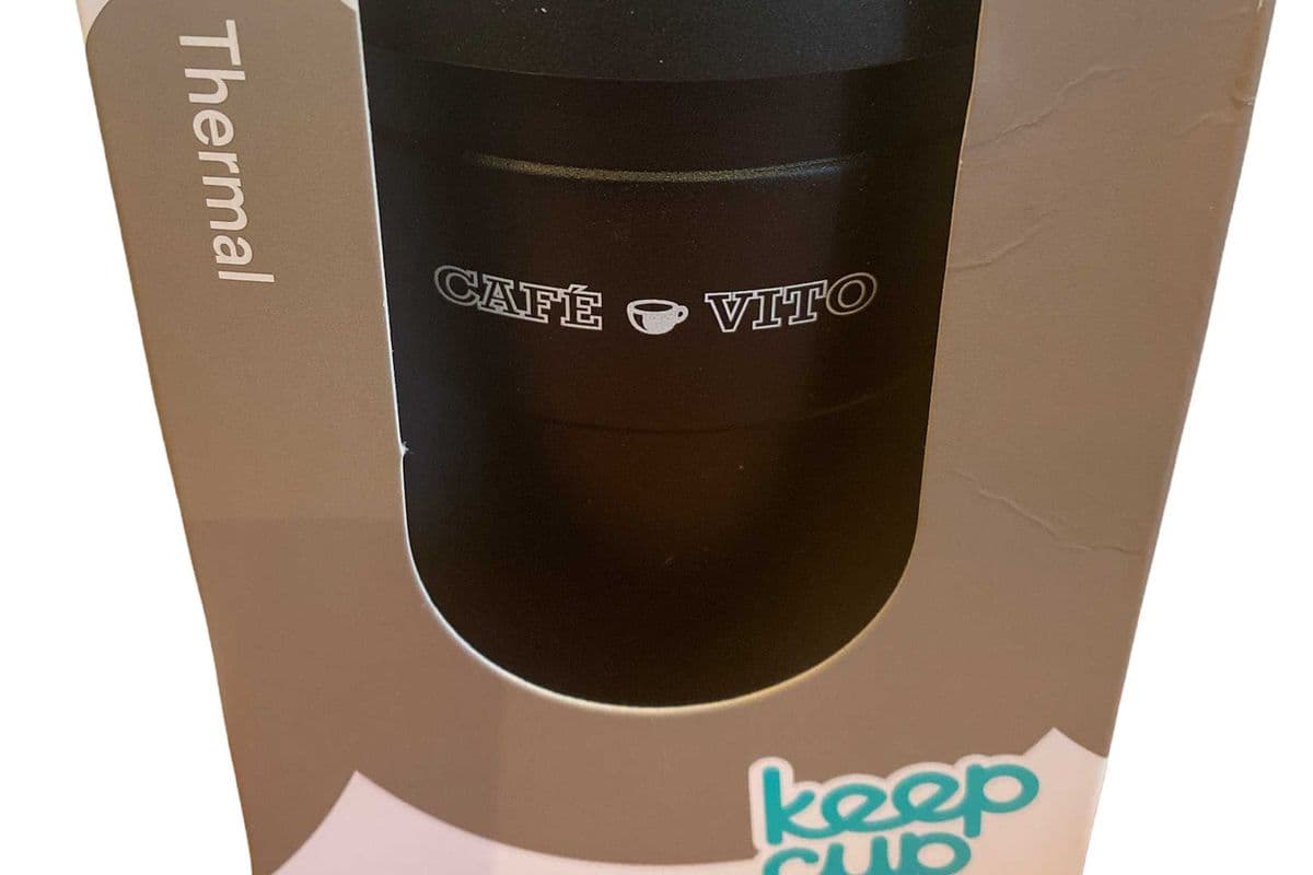 KeepCup black thermal (12oz)