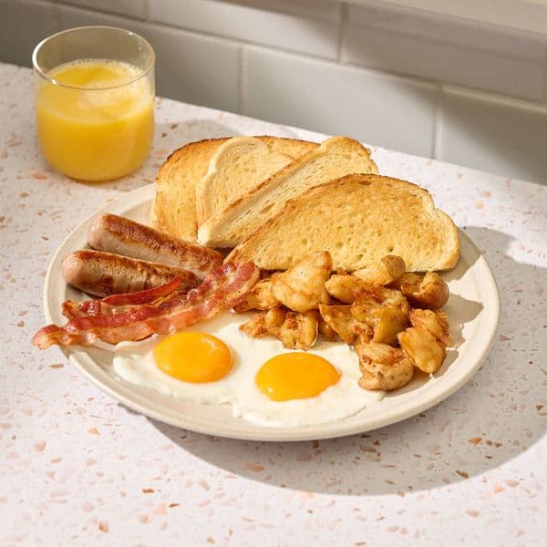 Nat's Hearty Brunch - with Toast
