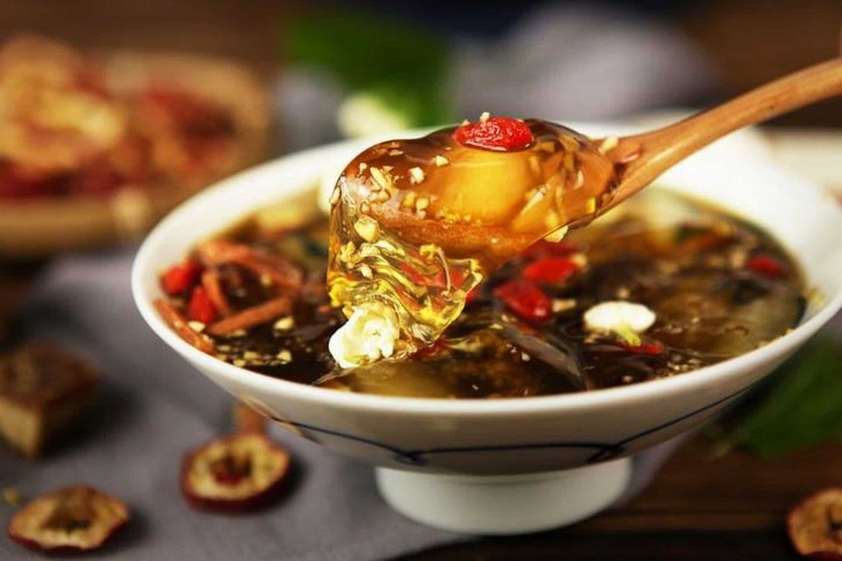brown suger jully pudding 红糖冰粉