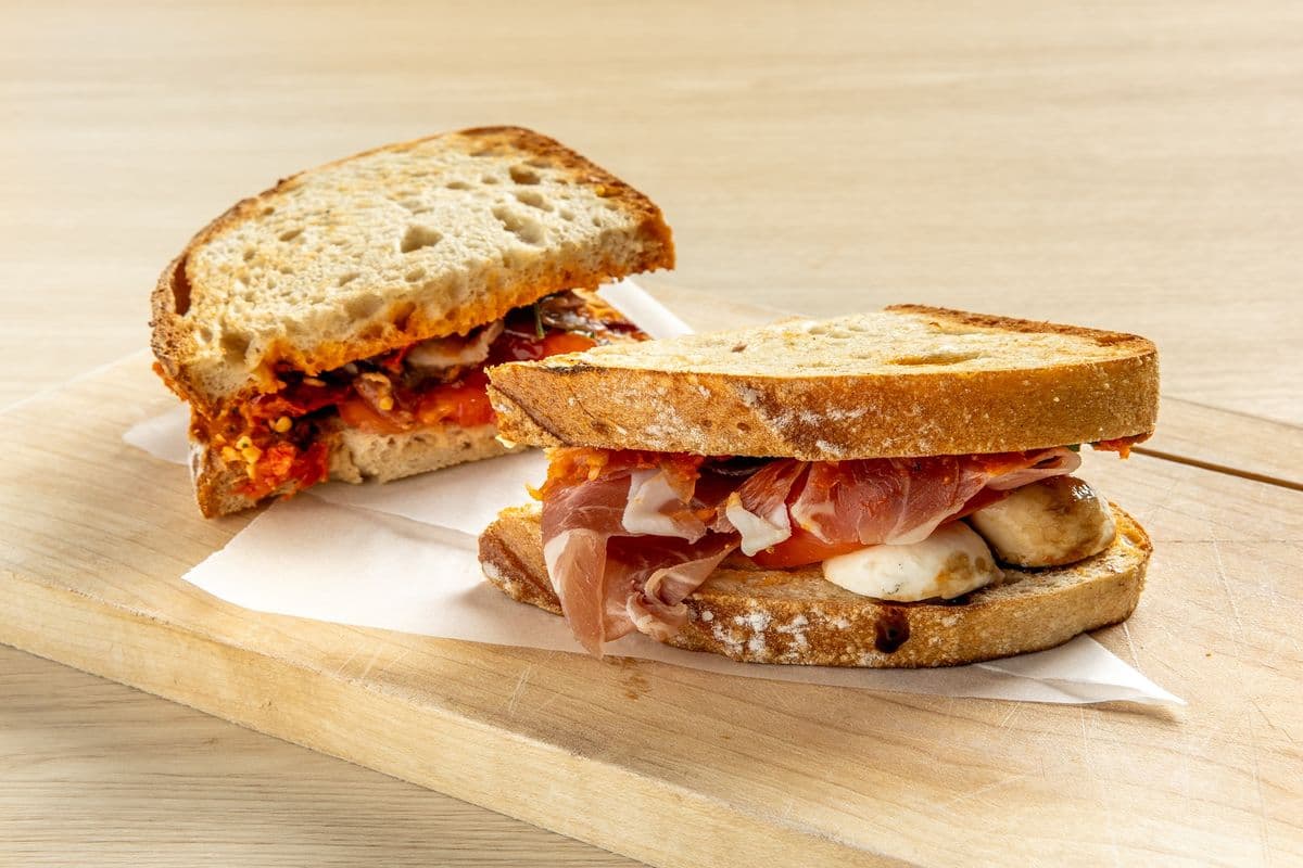 Italian Prosciutto & Bocconcini Sandwich