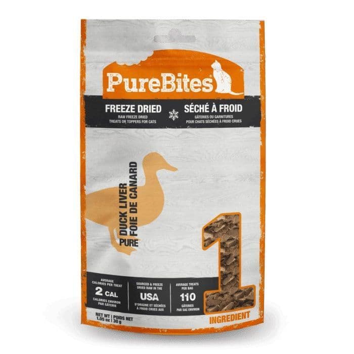 PureBites Freeze Dried Duck Liver Cat Treats 30g