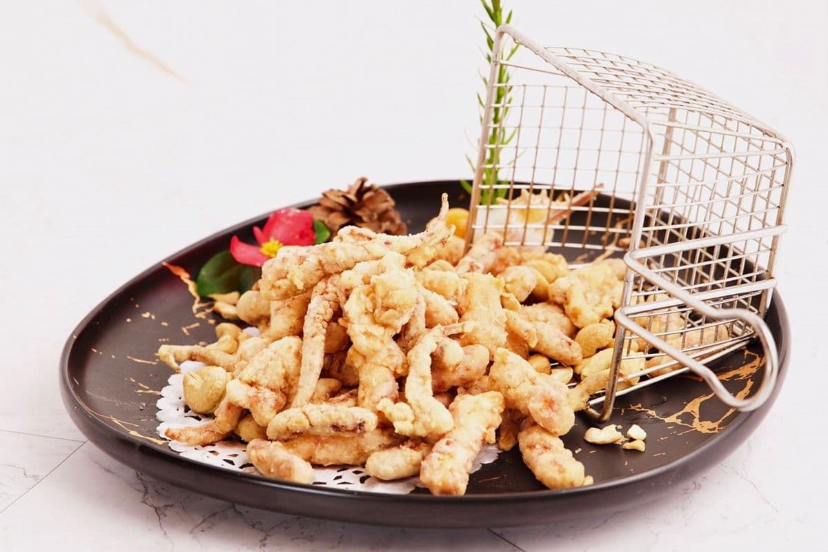 165. Deep-Fried Squid Tentacles with Cashew - 笑口常开 (鱿鱼须,腰果)