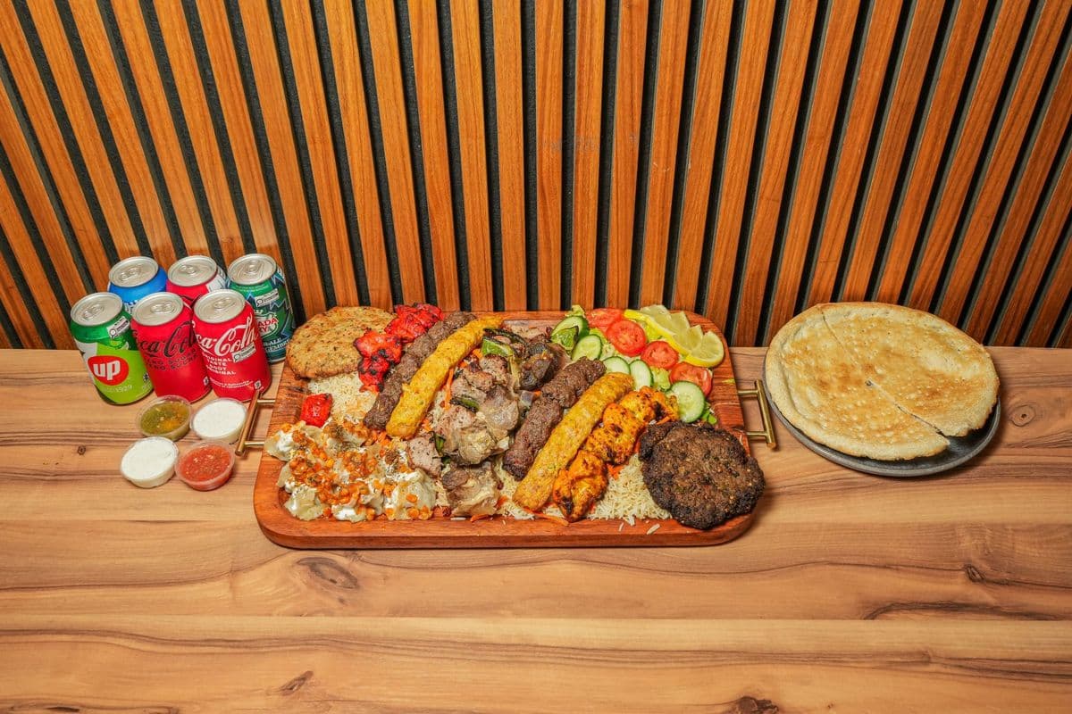 Mixed beef,lamb and chicken platter for 6