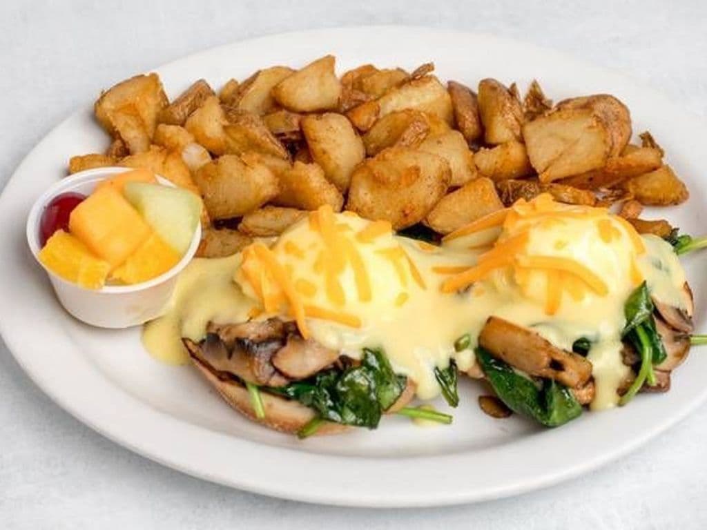 Spinach & Mushroom Benedict