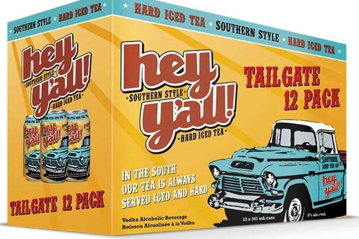 Hey Y'all Southern Tea Porch pack Classics Vodka (12 x 341 ml) 12 ct • 341 ml • 5% ABV (1 x 341 ml)