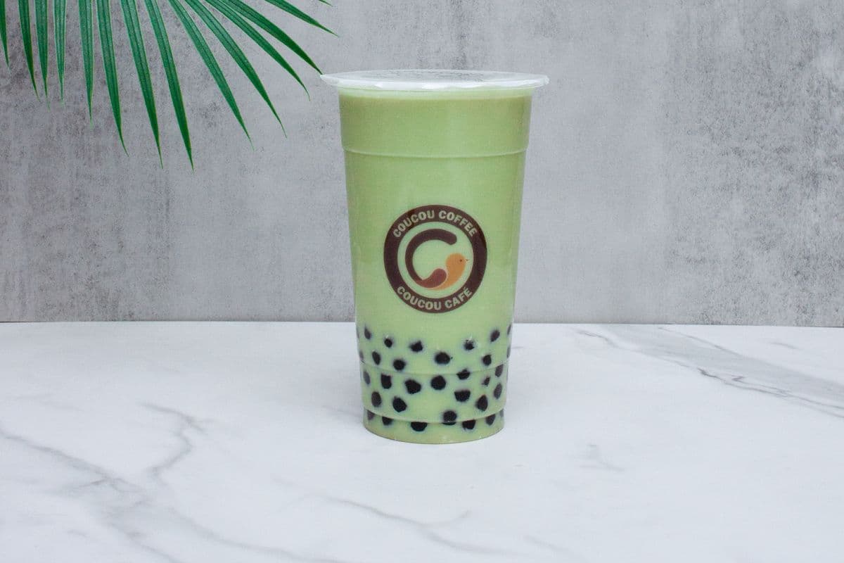 Melon miel au lait/Honeydew milk tea/Frappe