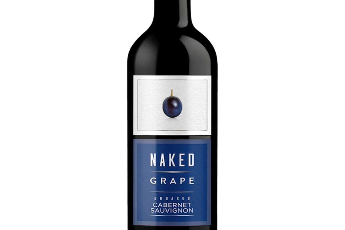 Naked Unoaked Cabernet Sauvignon Wine, Grape (750 ml) (1 x 750 ml)