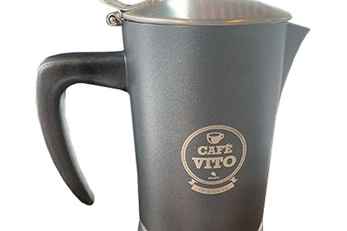 6 tasse Acier Milano tasse Poêle en acier inoxydable Espresso Maker avec logo cafevito