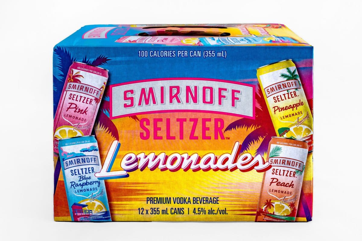 Smirnoff Seltzer Lemonade Variety pack (12 x 355 ml Cans)