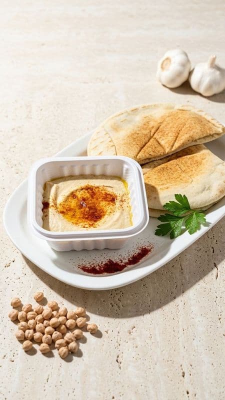 2 Pita Breads & Hummus