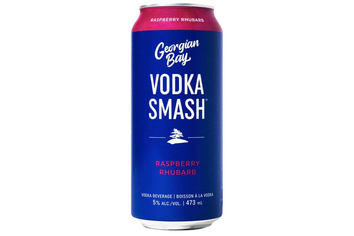 Georgian Bay Raspberry Rhubarb Vodka Smash (1 x 473 ml Can)