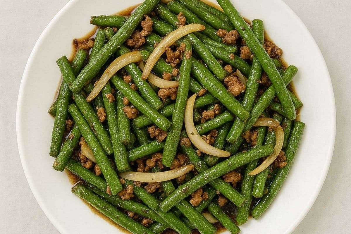 V9. Szechuan String Beans(Spicy) - 乾煸四季豆(辣)