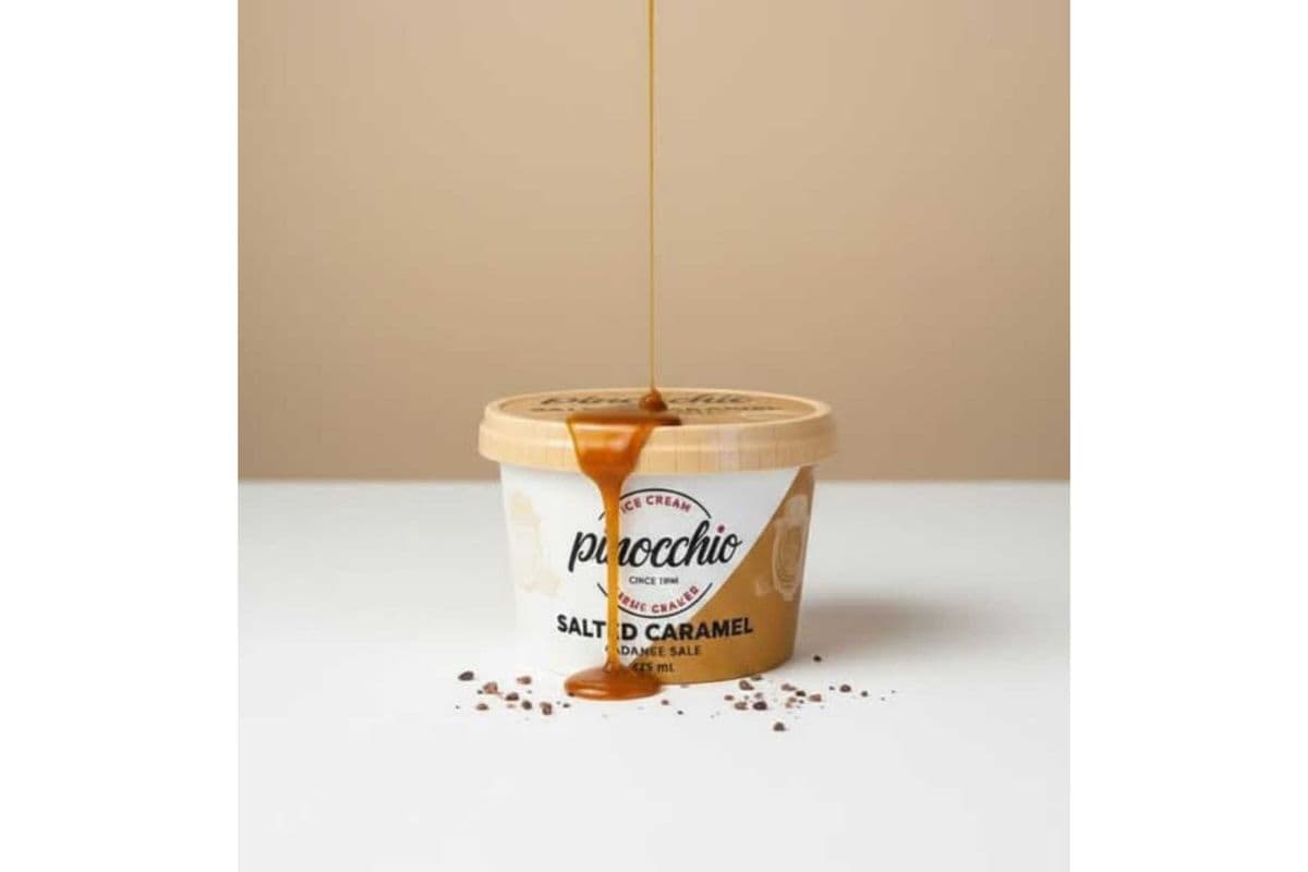 Pinocchio Ice Cream Salted Caramel (Gluten Free) (125ml)