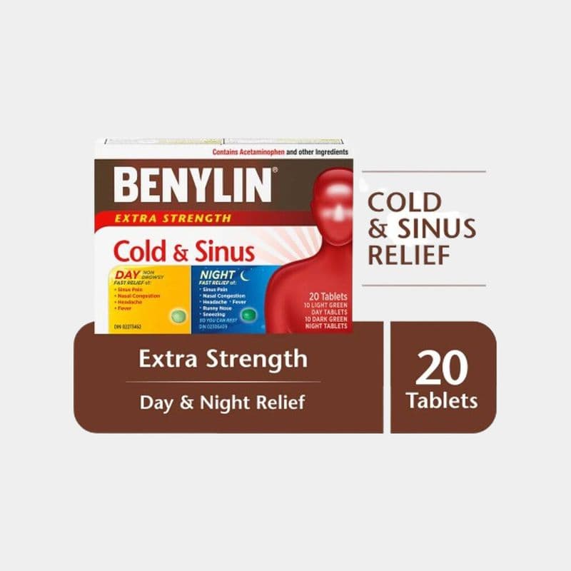 Benylin Extra Strength Cold & Sinus Relief Tablets (20 Ct)