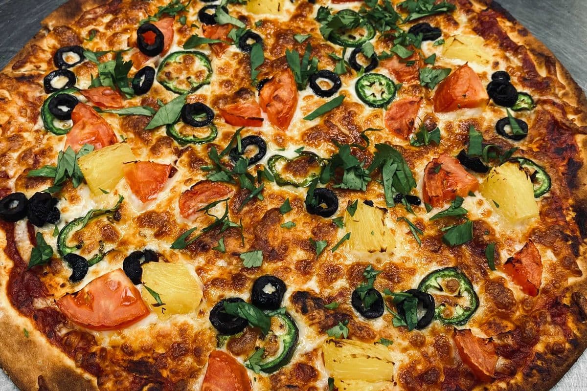 Large Veggie Recipe Pizza