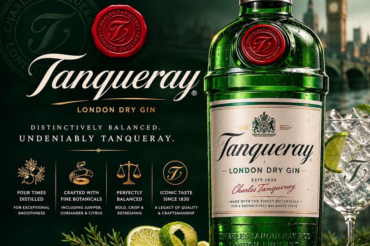 Tanqueray London Gin Spirits (1 x 750 mL)