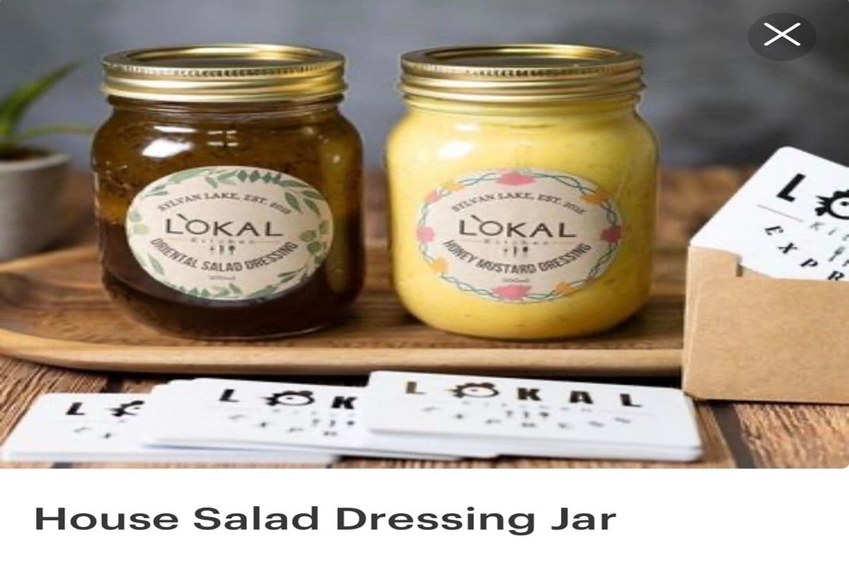House Salad Dressing Jar