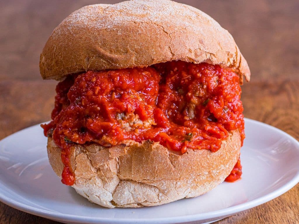 Eggplant "Meat"balls Sandwich