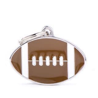 MyFamily American Football Engraved Tag