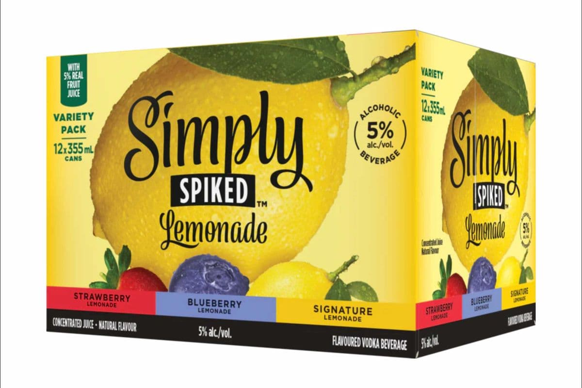 Simply Spiked Lemonade Mixer 12 can (12 x 355ml)