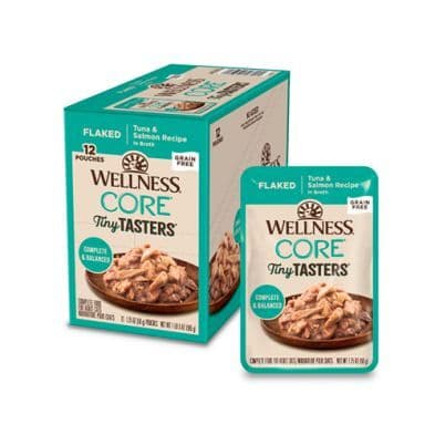 Wellness Core Tiny Tasters Tuna & Salmon In Sauce Wet Cat Food 1.75 oz