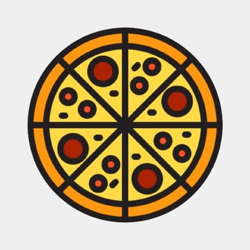 8" All dressed pizza
