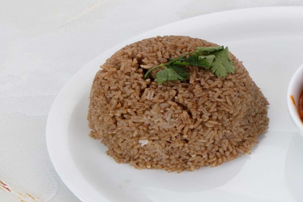 Pilau(brown seasoned rice)