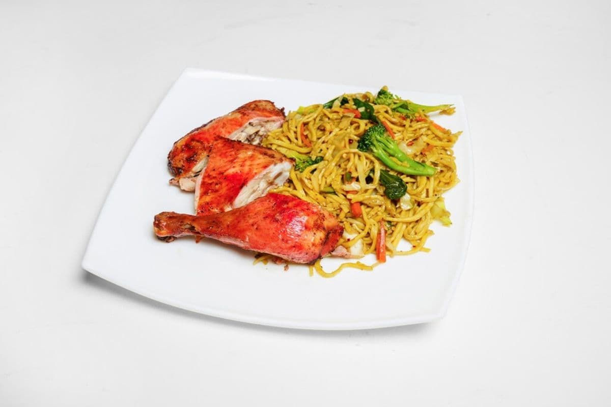 Fry Chicken Chow Mein