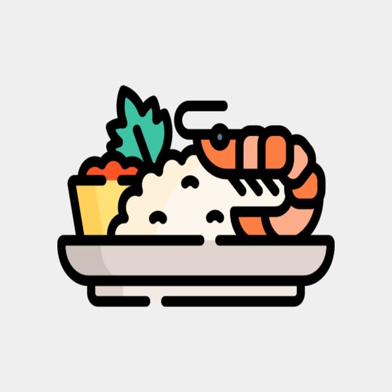 Crevettes et légumes / Shrimp & Vegetables