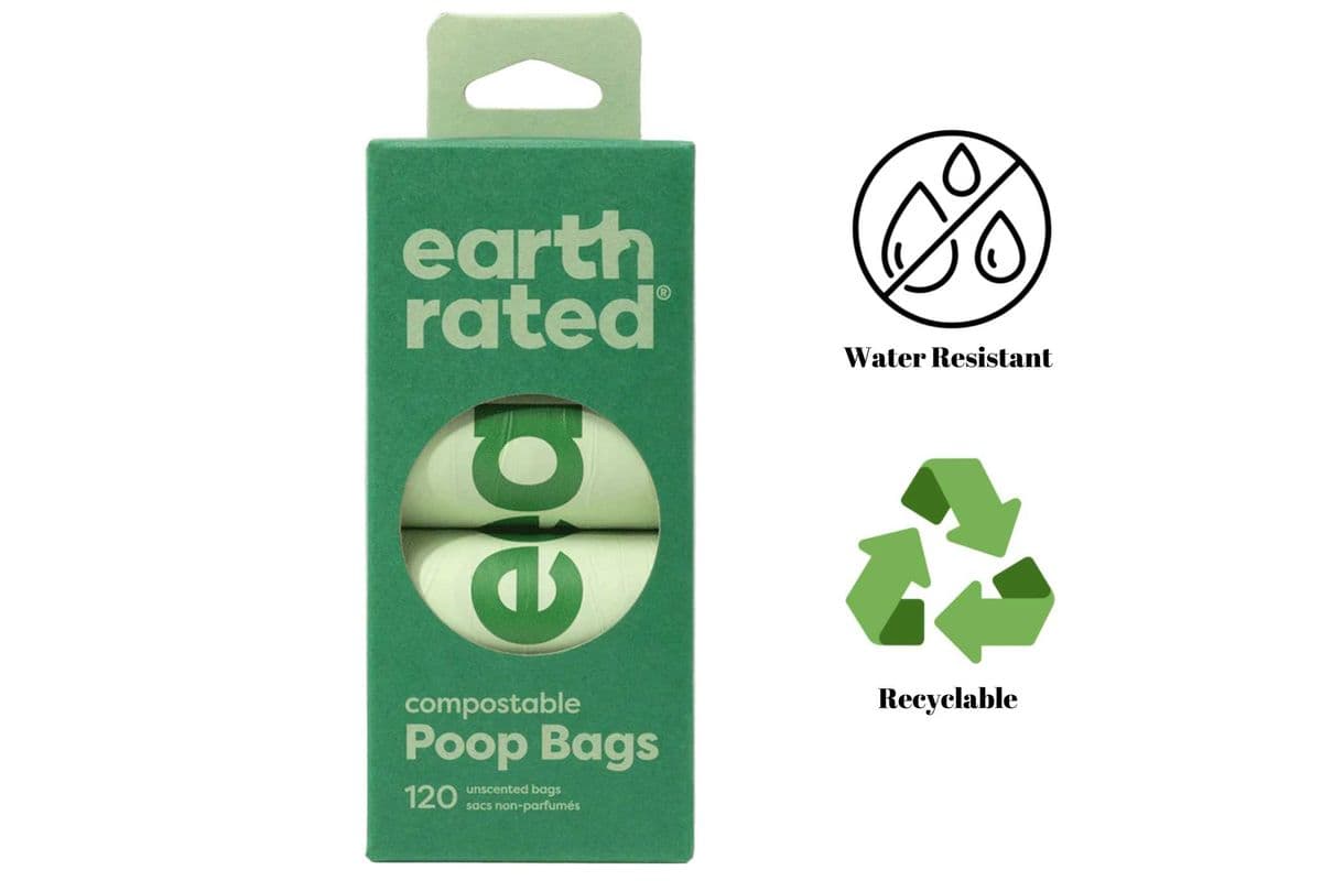Earth Rated - Unscented Compostable Poop Bags - 120 Pack
