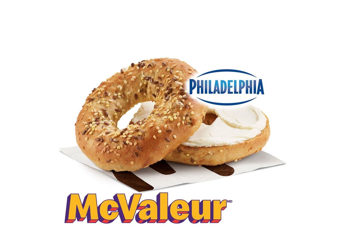 Bagel multigrains avec produit fromage à la crème original [390.0 Cal]