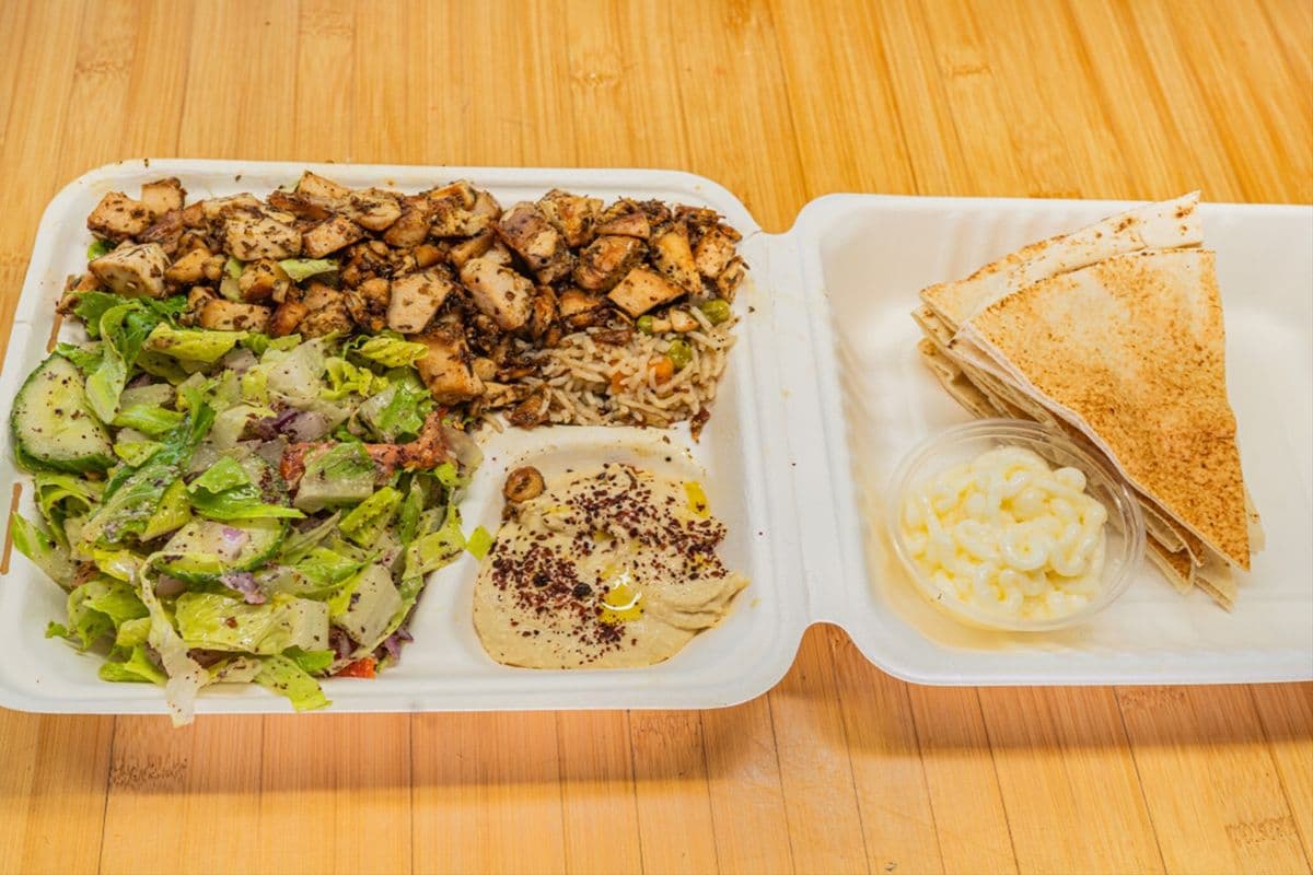 Chicken Souvlaki Platter