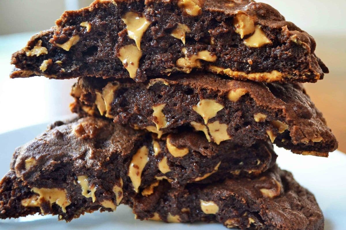 Dark Chocolate Peanut Butter Monster Cookie
