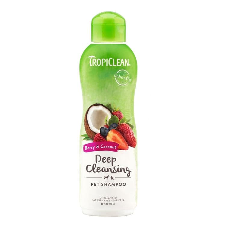 Tropiclean Berry And Coconut Deep Cleaning Shampoo 20 Oz