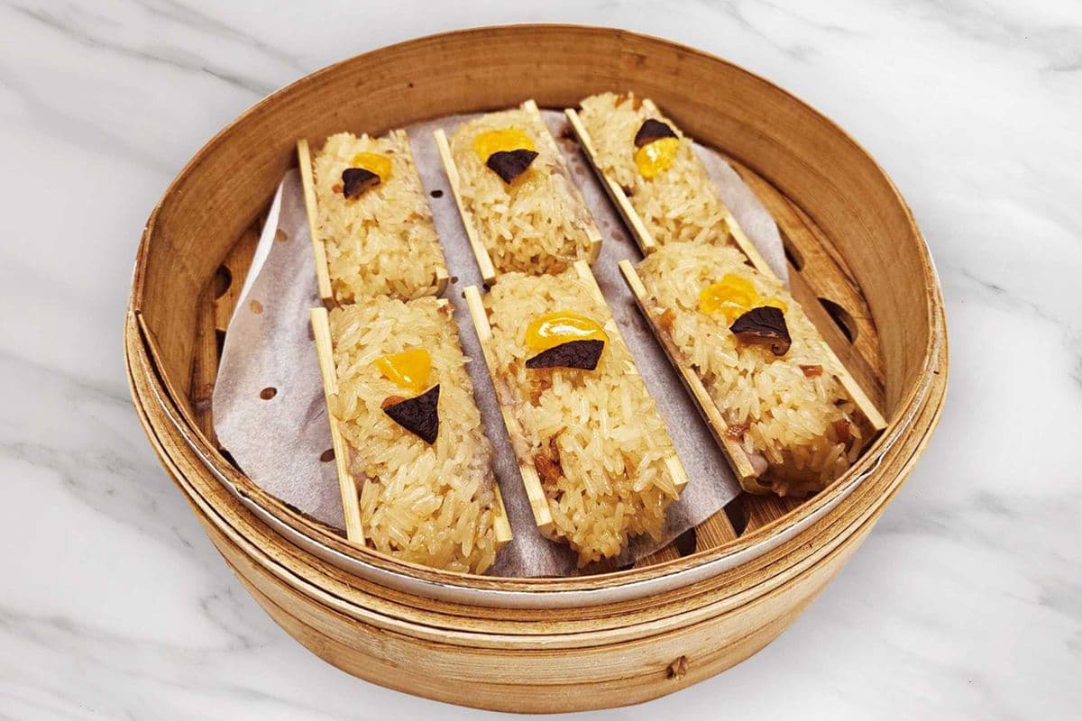 【NEW】Bamboo Tube Glutinous Rice with Mashed Taro 芋泥竹筒米糕