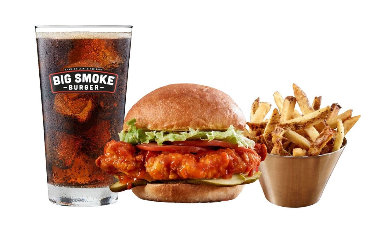 Buffalo Chicken Burger Combo