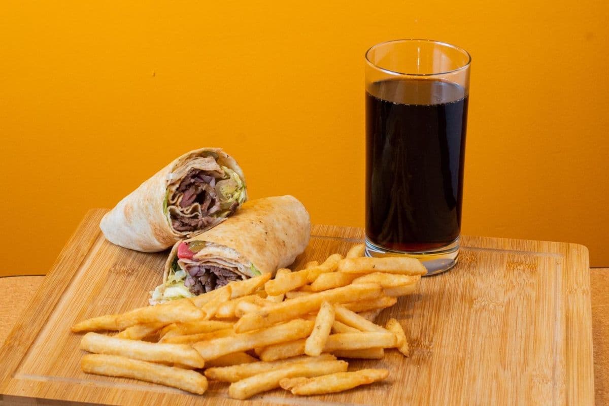 Beef Wrap Combo