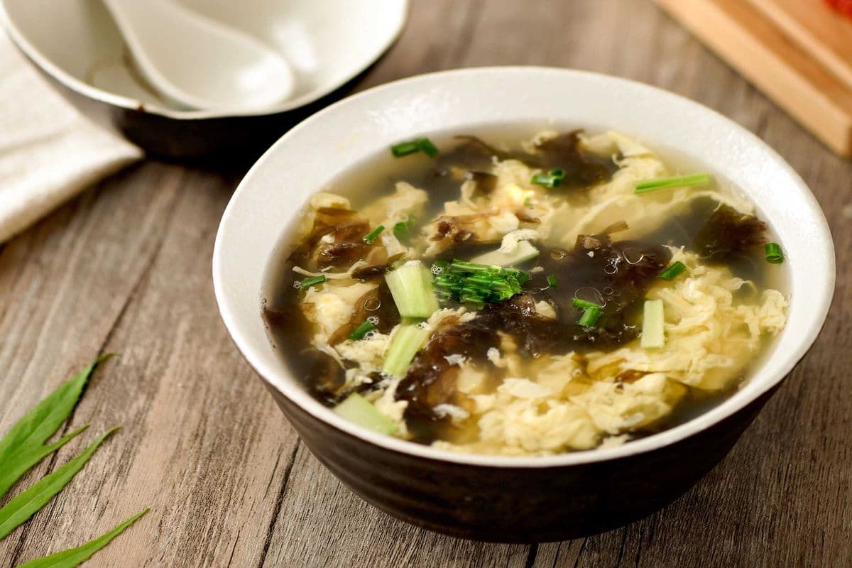 3. Seaweed Egg Drop Soup