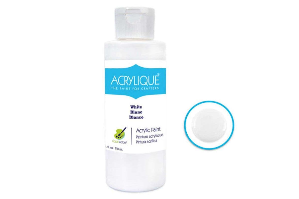Acrylique Paint 4oz: White [CF200-001] (4 oz)