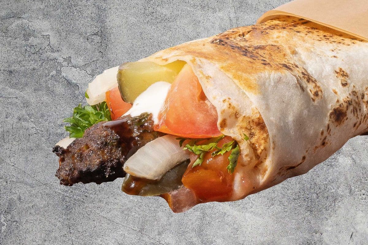 Ground Beef Kebab Wrap