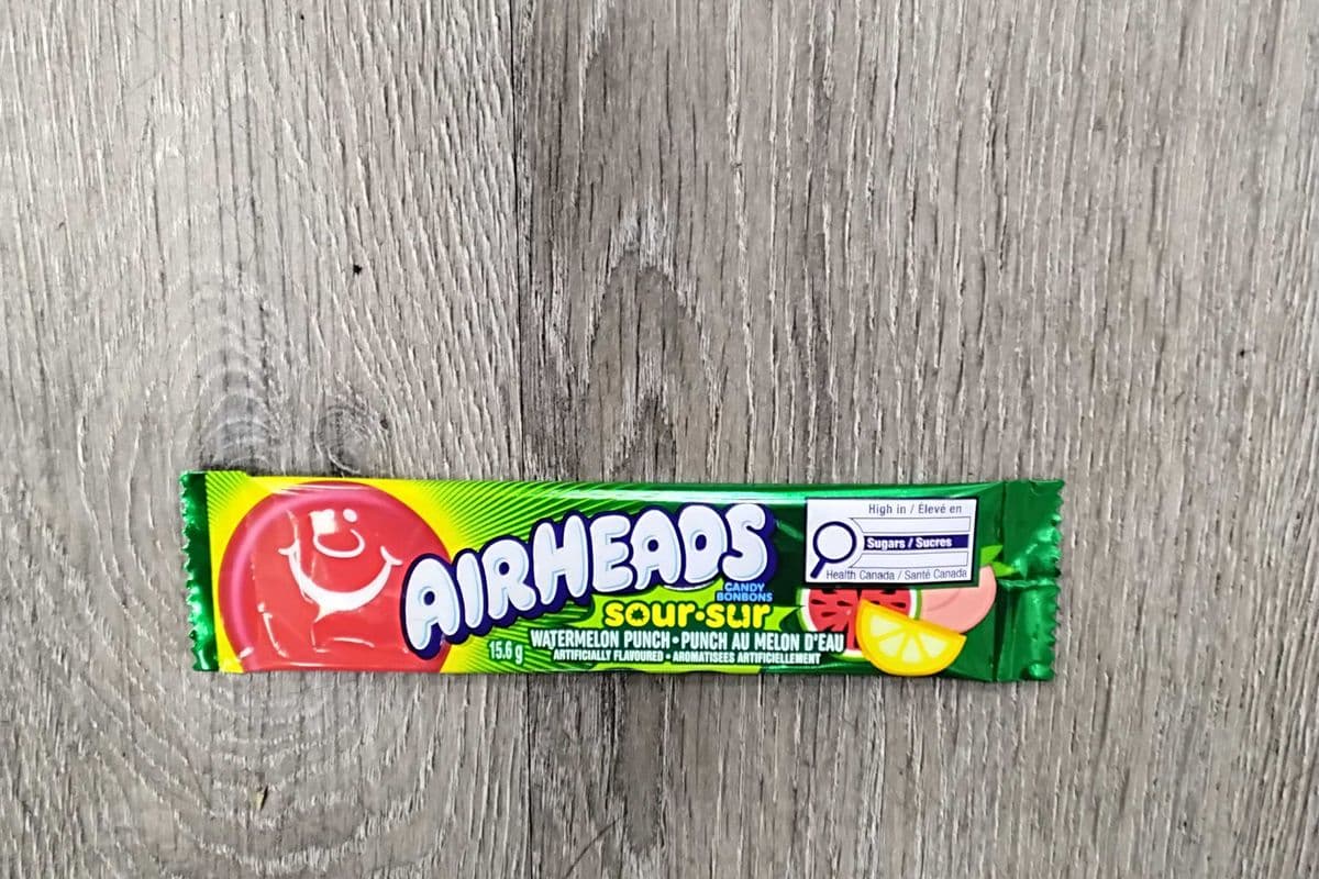 Airheads candy sour watermelon punch (18.6g)
