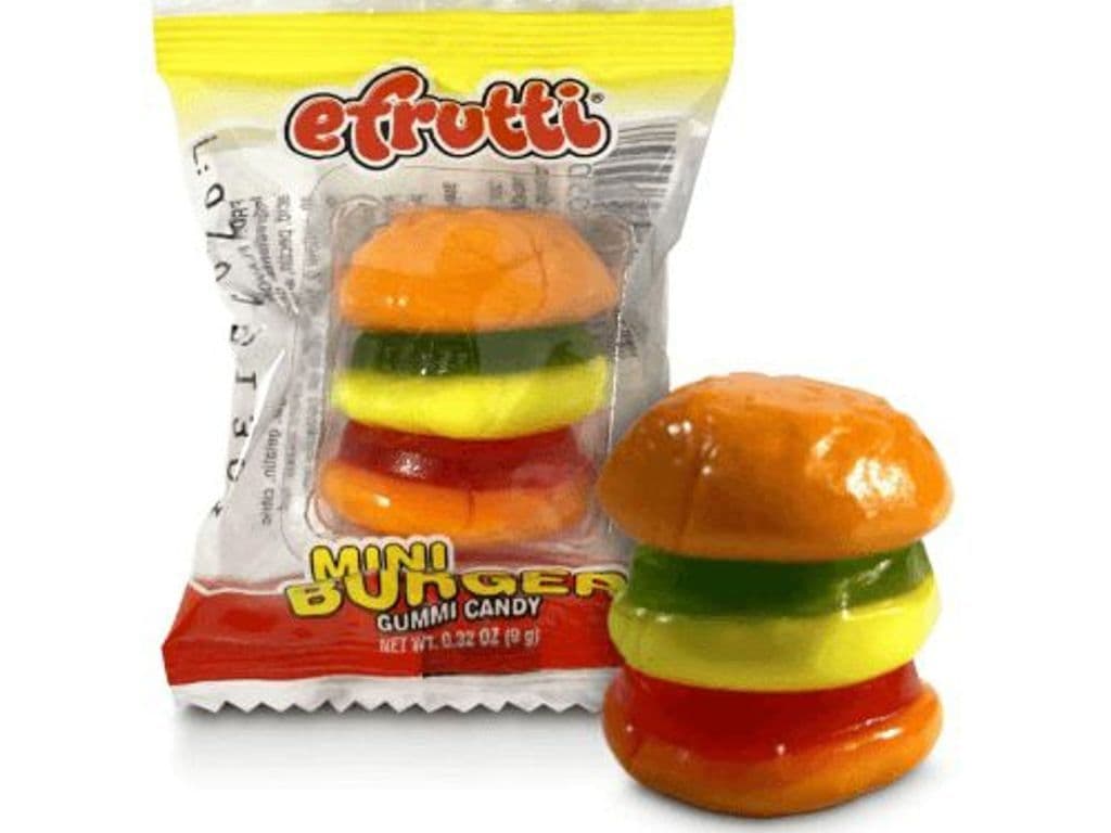 Efrutti mini burger gummi candy