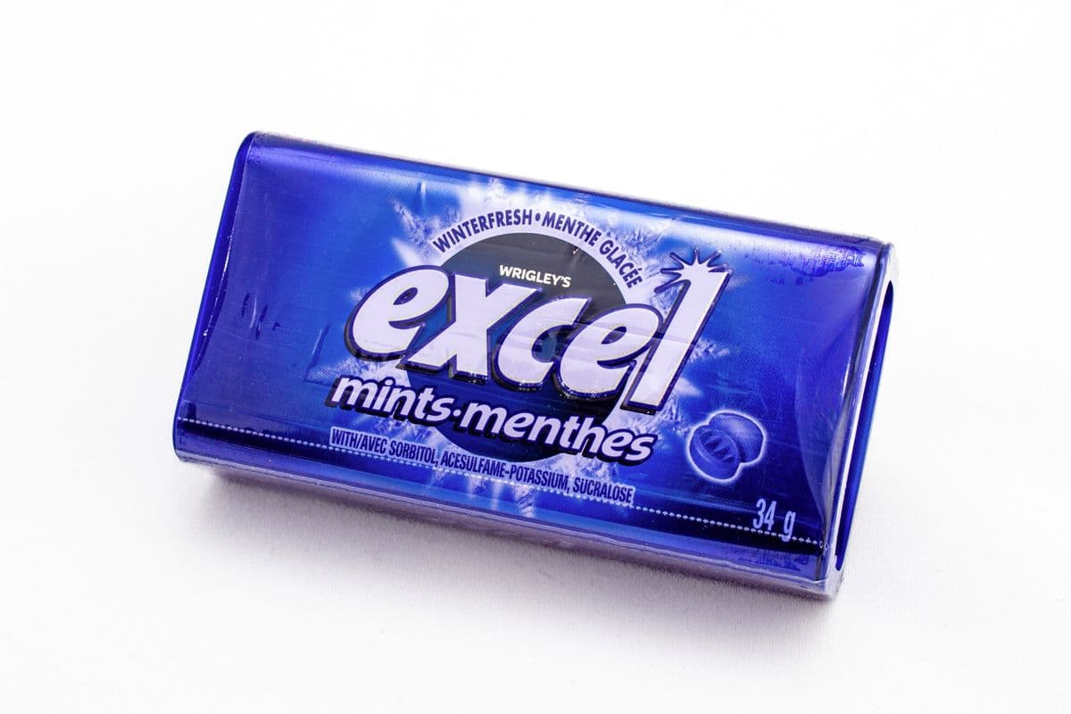 Excel Winterfresh Mints (34 g) 薄荷糖 无糖清凉薄荷味（深蓝）